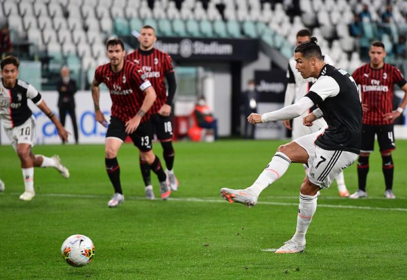 Ronaldo nije iskoristio jedanaesterac pritiv Milana - Juventus i Milan odigrali bez golova; Juve u finalu kupa zbog gola u gostima