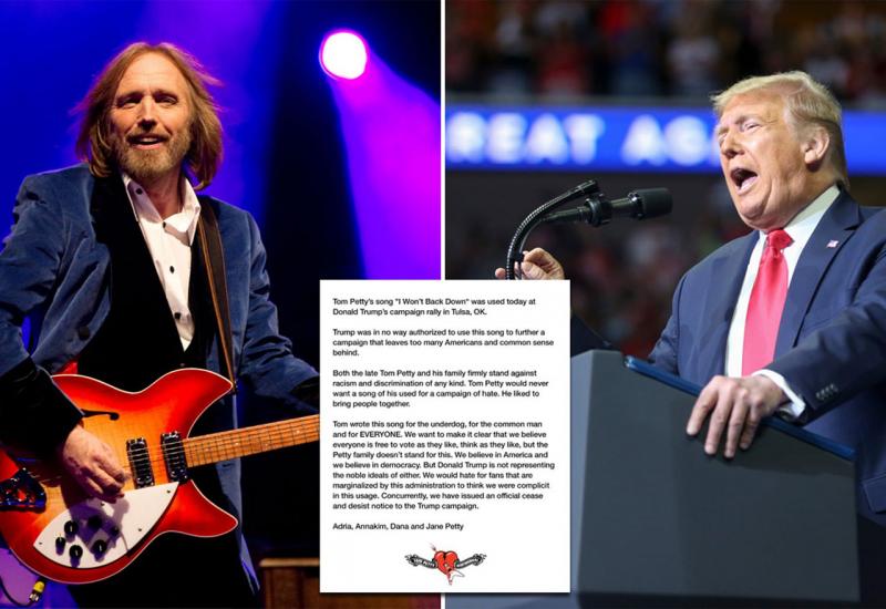 Obitelj Toma Pettya traži zabranu korištenja njegovih pjesama na Trumpovim skupovima
