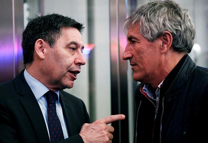 Josep Maria Bartomeu i Quique Setien  - Krizni sastanak u Barceloni: Riješeno s kojim će trenerom završiti sezonu