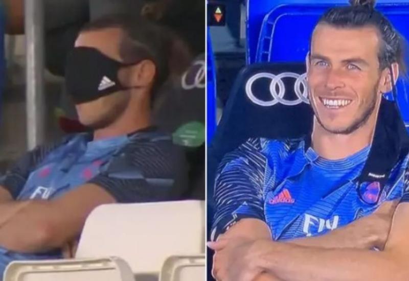 Gareth Bale na utakmici protiv Alavesa - Baleu nisu najbolje objasnili kako se primjenjuje zaštitna maska?