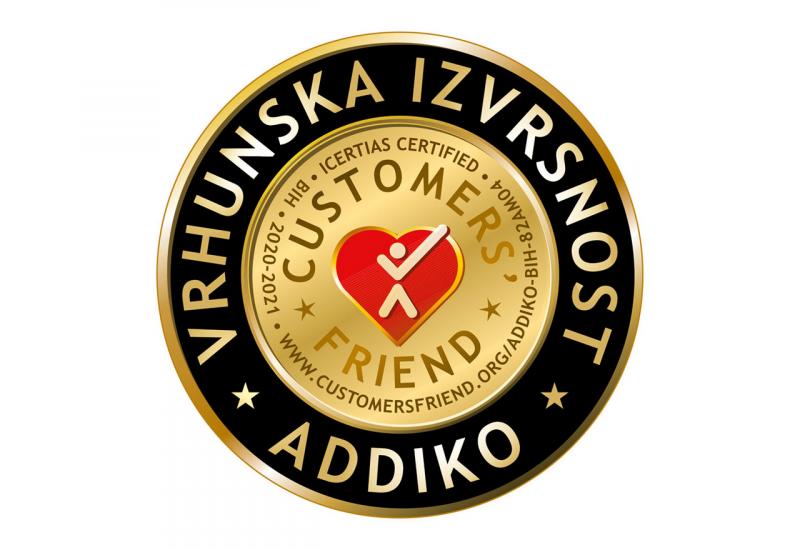 Addiko Bank potvrdila međunarodni certifikat „Customers’ Friend – Jer mi cijenimo svoje klijente”   