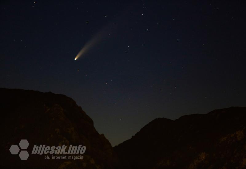 Komet Neowise iznad Mostara: Vidljiv sad i za 7 tisuća godina opet  - Komet Neowise iznad Mostara: Vidljiv sad i za 7 tisuća godina opet 