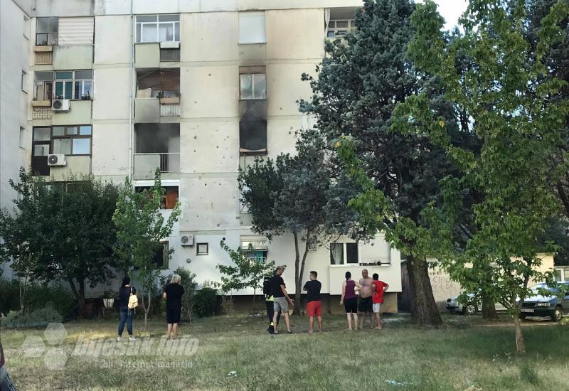 Požar u ulici Hrvatske mladeži - Mostar: Požar u stanu u Omladinskoj