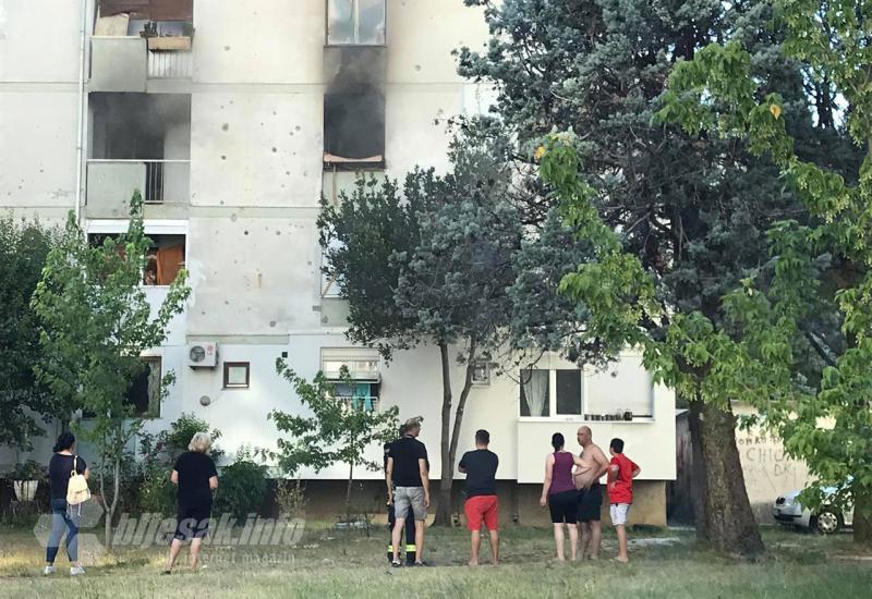 Mostar: Požar u stanu u Omladinskoj
