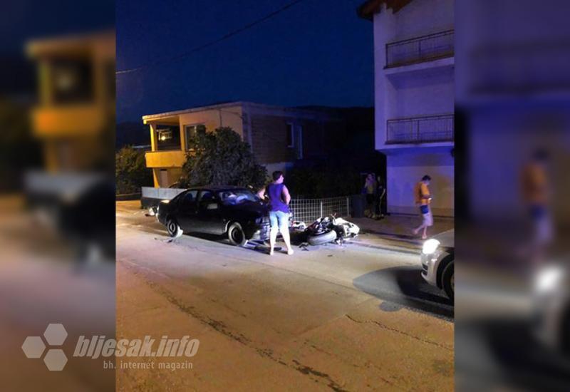 Prometna nesreća u Mostaru - Mostar: Motociklist ozlijeđen u prometnoj nesreći