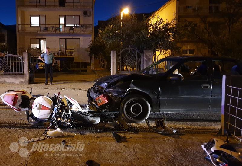 Mostar: Teško ozlijeđen motociklist u prometnoj nesreći