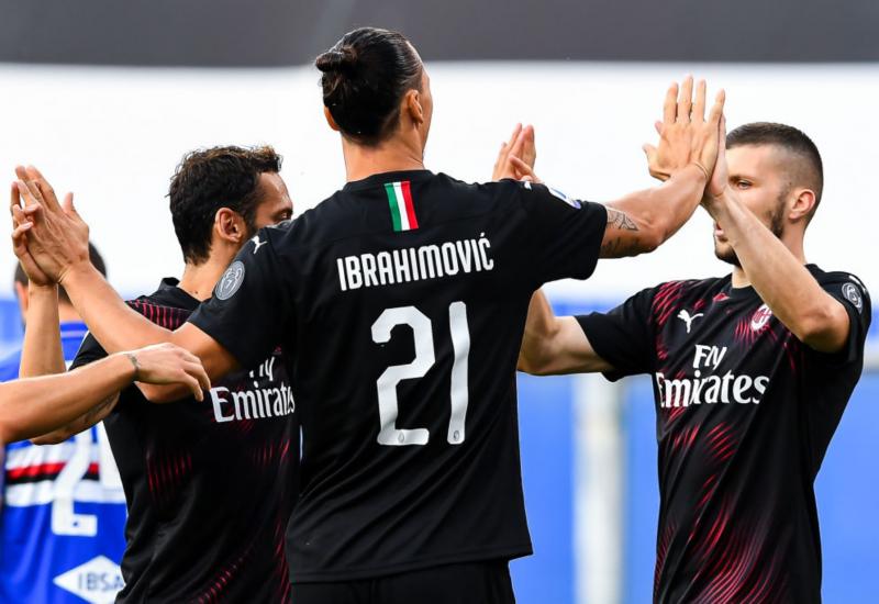 Ibrahimović, Calhanoglu i Rebić ponovno su davali ritam igri Milana - Ibrahimović s dva pogotka vodio Milan do pobjede kod Sampdorije
