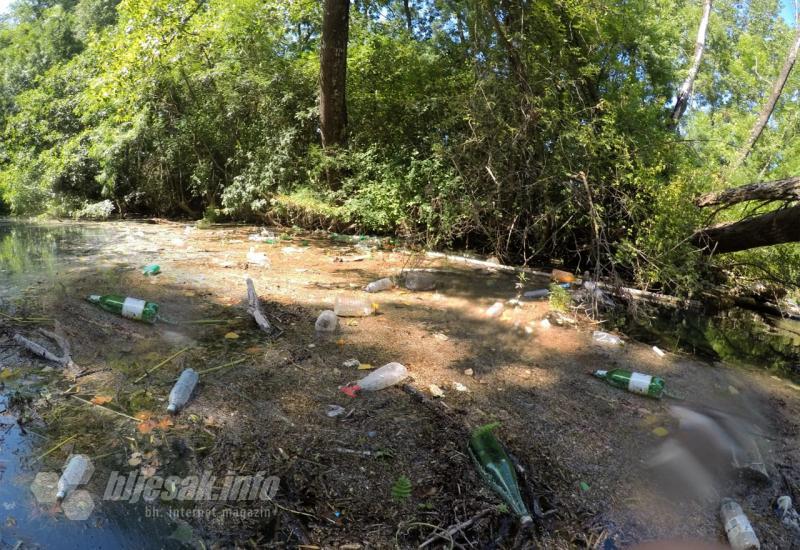 Mladi Čapljinci očistili rijeku Trebižat - Mladi Čapljinci očistili rijeku Trebižat uz poruku 