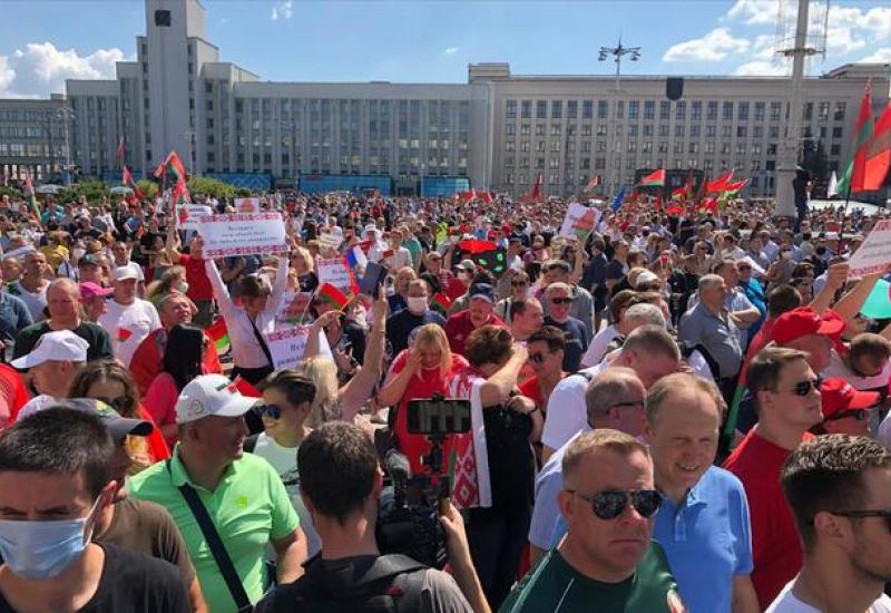 Novi prosvjedi održani u Minsku - Novi prosvjedi održani u Minsku