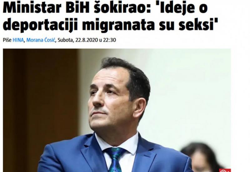 Neke od naslovnica medija u regiji - Regionalni mediji šokirani Cikotićevom izjavom o migrantima
