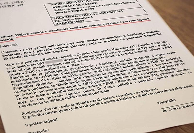  - Načelnik općine Prozor-Rama prijavio hrvatskoj policiji lažiranje popisa birača