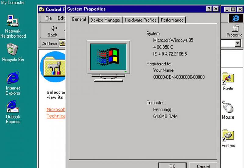 Windows 95 slavi 25. rođendan