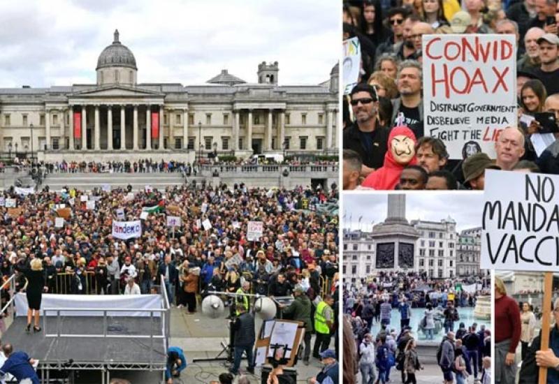 Prosvjed u Londonu - Prosvjedi u Europi protiv medicinske tiranije