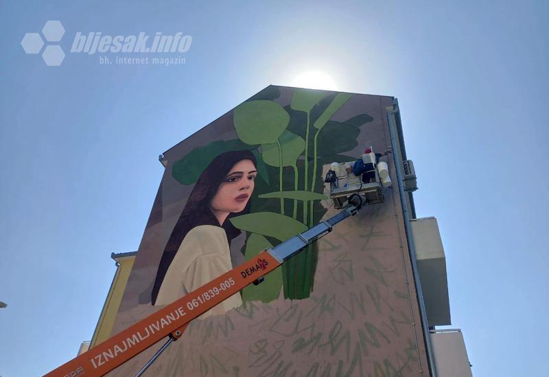 Mural u Šantićevoj ulici - Street Arts Festival Mostar 