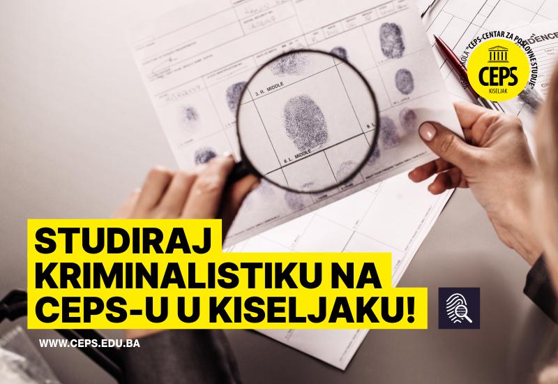 Studiraj Kriminalistiku na CEPS-u u Kiseljaku
