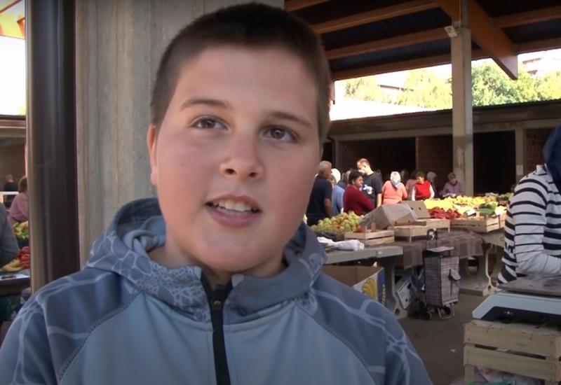 Najmlađi bh. prodavač radi na tržnici u Novom Travniku 