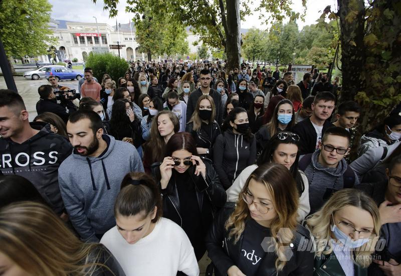 Galerija fotografija s prosvjeda studenata u Mostaru