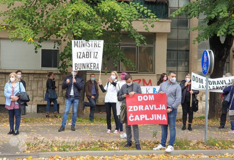 Prosvjed zdravstvenih djelatnika u Mostaru - VIDEO | Prosvjed zdravstvenih djelatnika u Mostaru