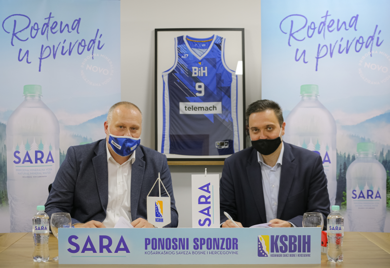 SARA je postala službena voda  Košarkaškog saveza BiH