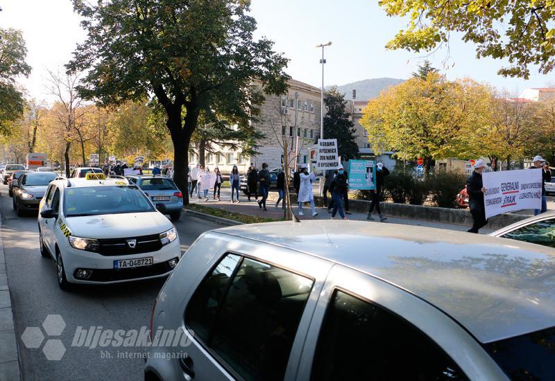 Pregovori su propali: Zdravstveni radnici na ulicama Mostara 