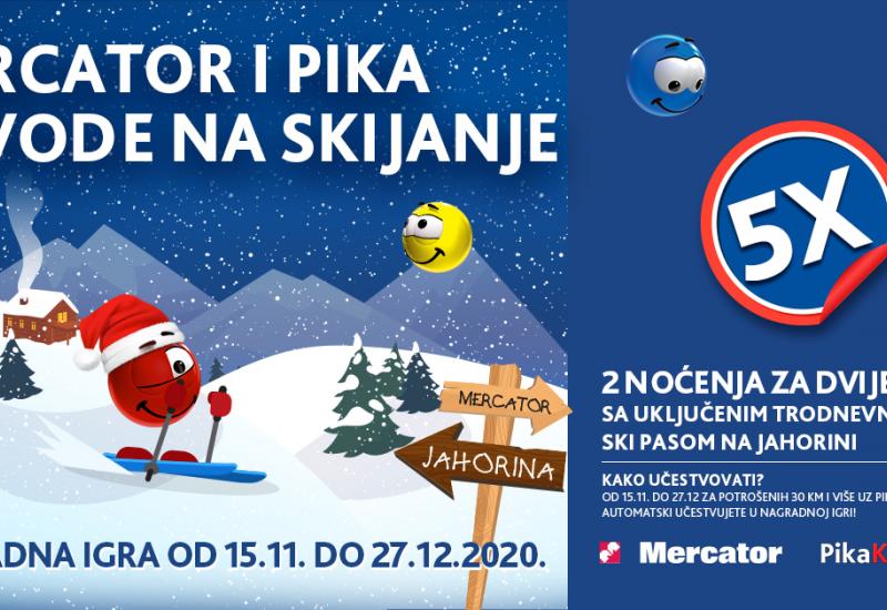 Mercator i Pika te vode na skijanje: Nova nagradna Igra za vjerne kupce