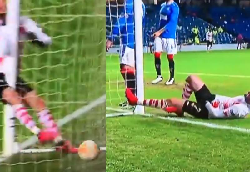 Duje Čop (Standard Liege) stradao je na utakmici protiv Glasgow Rangersa - Brutalna ozljeda bivšeg Vatrenog u sudaru sa stativom!