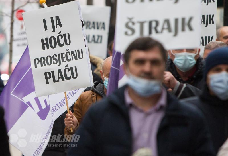 Prosvjed Sindikata HT Mostar - Sindikat HT: Nema povlačenja