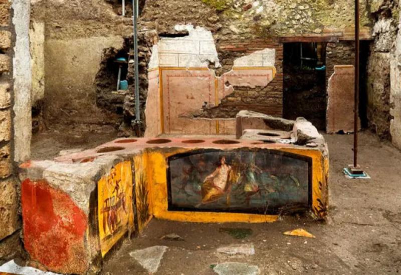 Pult je već djelomično bio otkopan 2019. - Pompeji: Otkriveni netaknut pult i ostaci hrane