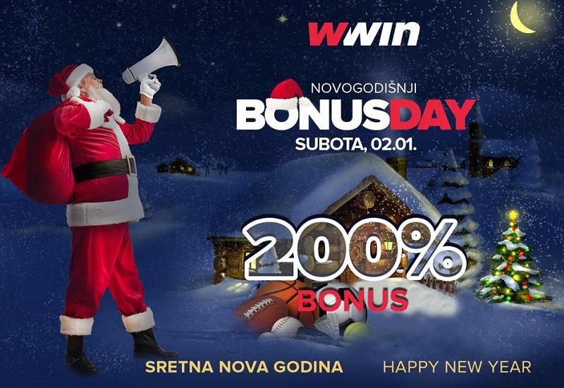 U subotu WWin daje 200% novogodišnjeg bonusa - U subotu WWin daje 200% novogodišnjeg bonusa