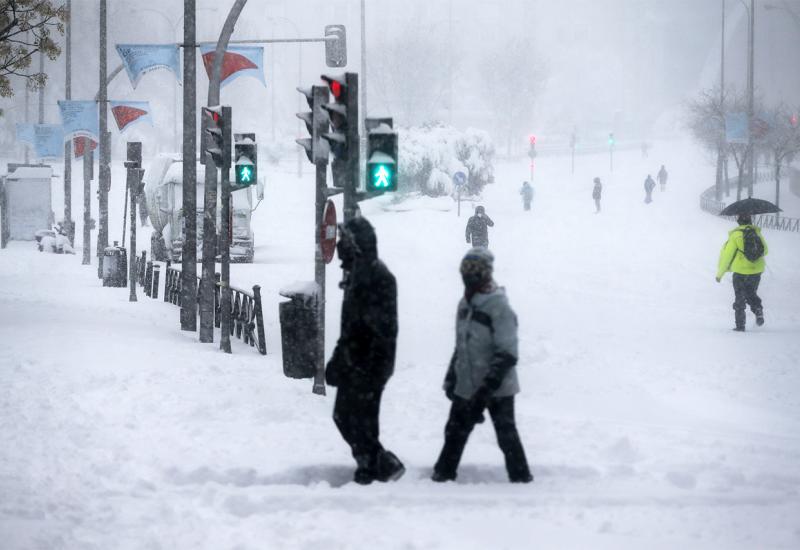 Snježna oluja Filomena zahvatila je Madrid, Castillu La Manchu i Valenciju - Madrid baš kako Mostar prije devet godina