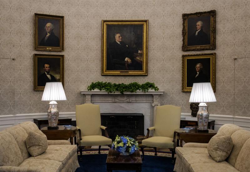 Novi američki predsjednik Joe Biden preuredio Ovalni ured - Biden preuredio Ovalni ured, stigao Franklin, otišao Jackson
