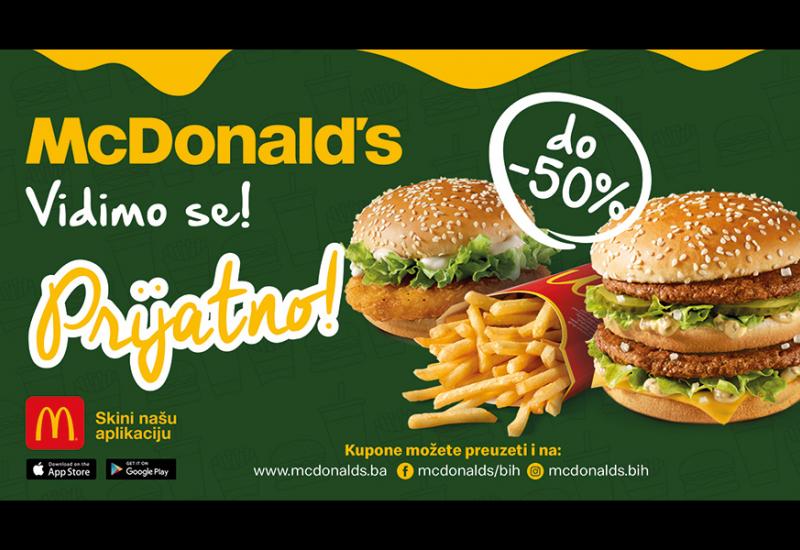 Nove uštede do 50 % u McDonald'su!