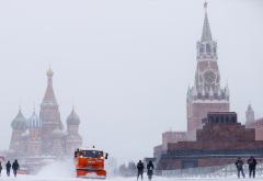 Snježna oluja u Moskvi, temperatura i do minus 23