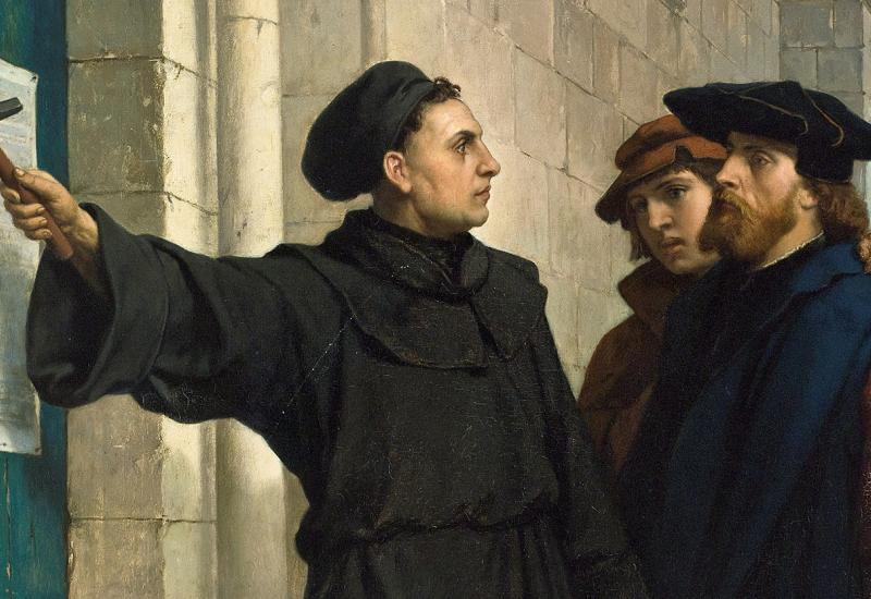 Luterovih 95 teza na vratima crkve u Wittenbergu - Martin Luther, njemački reformator, umro je na današnji dan