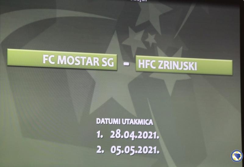 Termini finala Kupa - Finale Kupa: Mostar SG domaćin prve utakmice