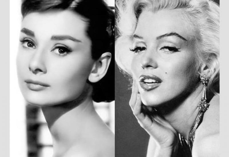 Audrey Hepburn  i Marilyn Monroe - Filmske uloge:  Nije kome je namijenjeno, nego kome je suđeno