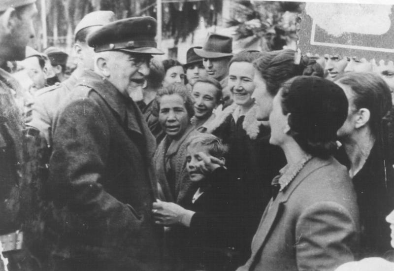 Vladimir Nazor u Splitu 1944. - 