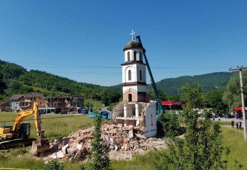 Završeno uklanjanje pravoslavne crkve iz dvorišta Fate Orlović
