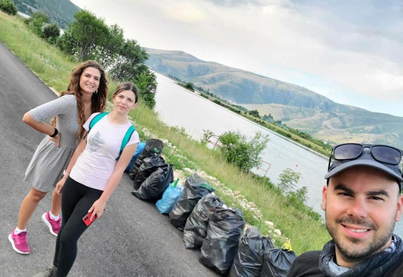 Akcija čišćenja područja oko jezera - Nije ih bilo puno, ali su mnogo učinili: Volonteri očistili prostor uz Mostarsko jezero