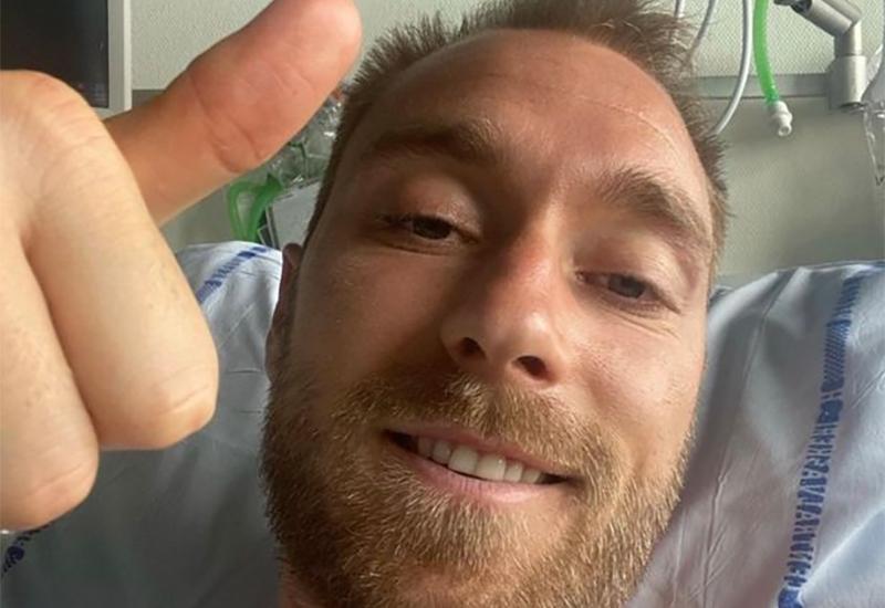 Eriksen u bolnici - Eriksen poslao poruku iz bolnice: Hvala svima, dobro sam!