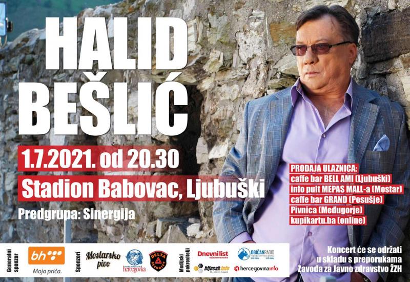 Večeras dugoočekivani koncert Halida Bešlića u Ljubuškom