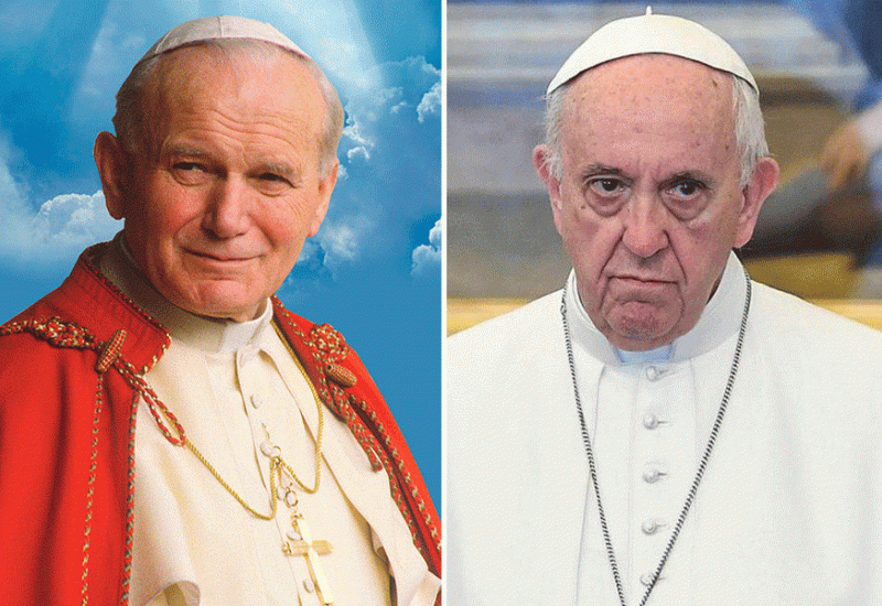 papa Ivan Pavao II i papa Franjo - Kad papa ode u bolnicu: Velika je razlika u onome što su učinili papa Franjo i Ivan Pavao II
