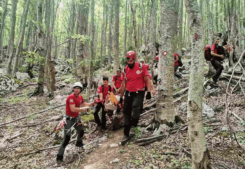 Akcija spašavanja na Kamešnici - Spašen Rus na Kamešnici