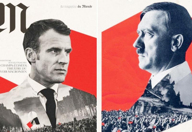 Istraga u Francuskoj zbog plakata koji Macrona uspoređuje s Hitlerom 