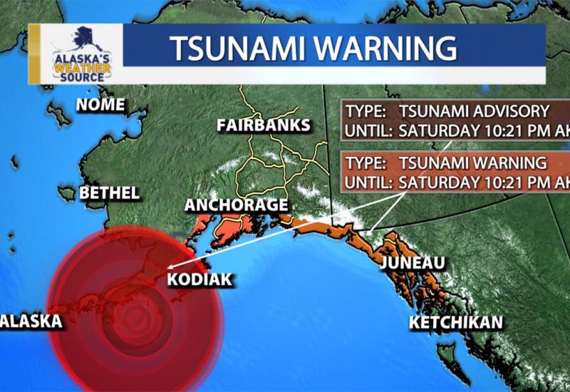 Potres pogodio Aljasku, upozorenje na tsunami