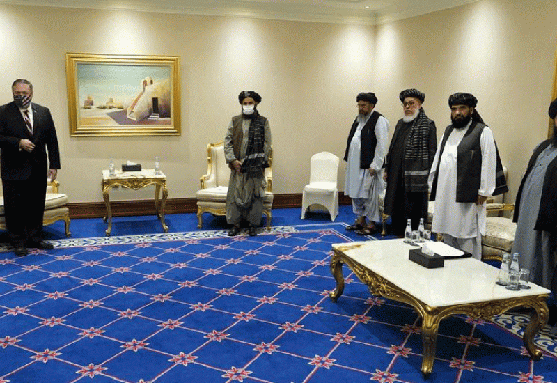 Bivši američki ministar vanjskih poslova Pompeo sastao se s njima u Dohi u studenome 2020. - Svijet u dilemi: Kako se odnositi prema talibanima?