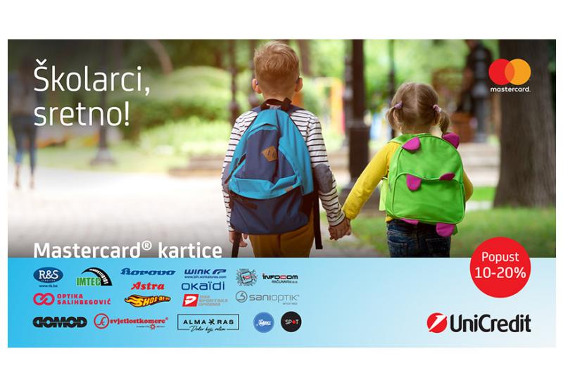 Opremite školarce i ostvarite popuste sa Mastercard karticama UniCredit Bank