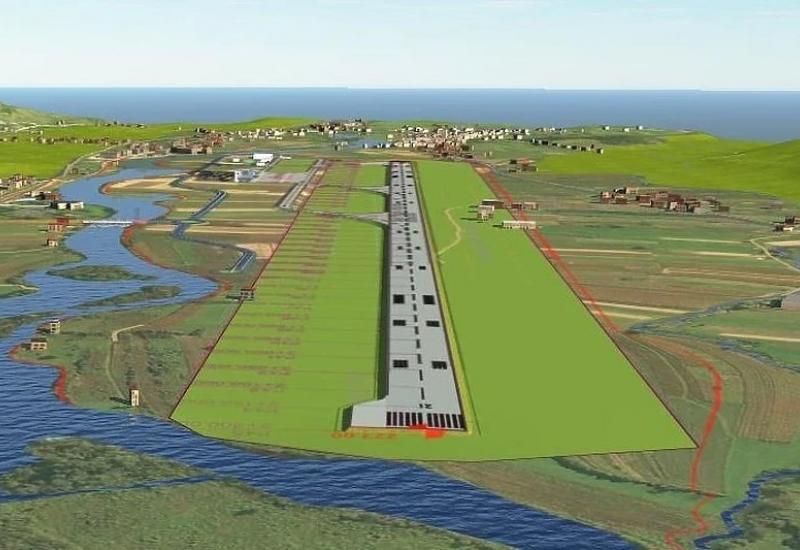 Planirani izgled aerodroma - Vlada FBiH izdvojila 25 milijuna KM za nastavak izgradnje aerodroma u Bihaću