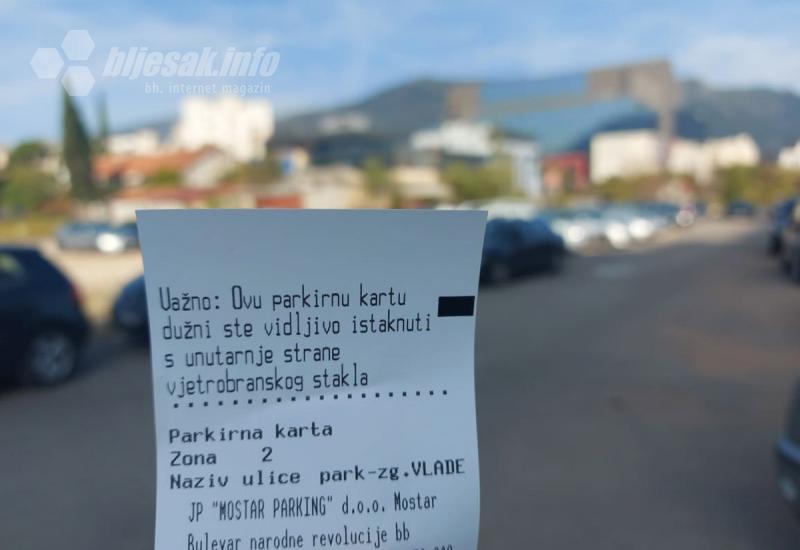 Evo predloženih cijena parkinga u Mostaru
