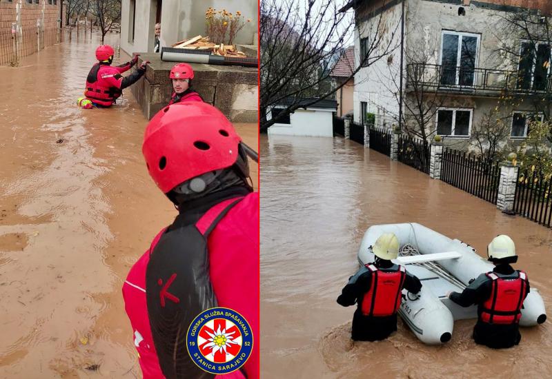 Sve službe u akciji spašavanja i izvlačenja građana iz poplavljenih domova